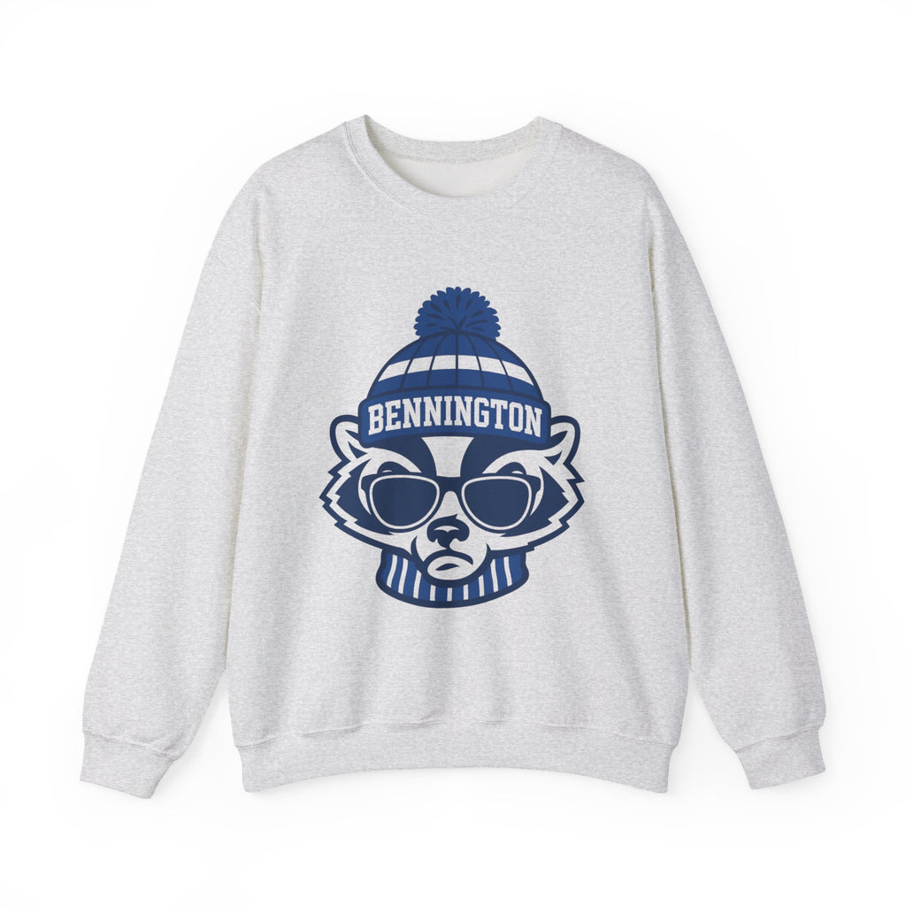Cool Bennington Raccoon Sweatshirt, Unisex Crewneck, Cozy Gift for Animal Lovers, Winter Wardrobe Essential, Unique College Apparel