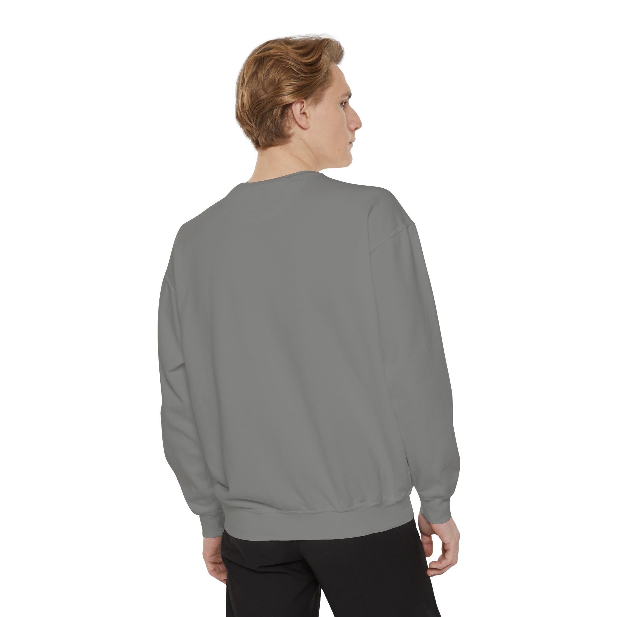 Chill Vibes Unisex Garment-Dyed Sweatshirt, Cozy Fashion, Casual Wear, Gift Idea, Comfortable Layering
