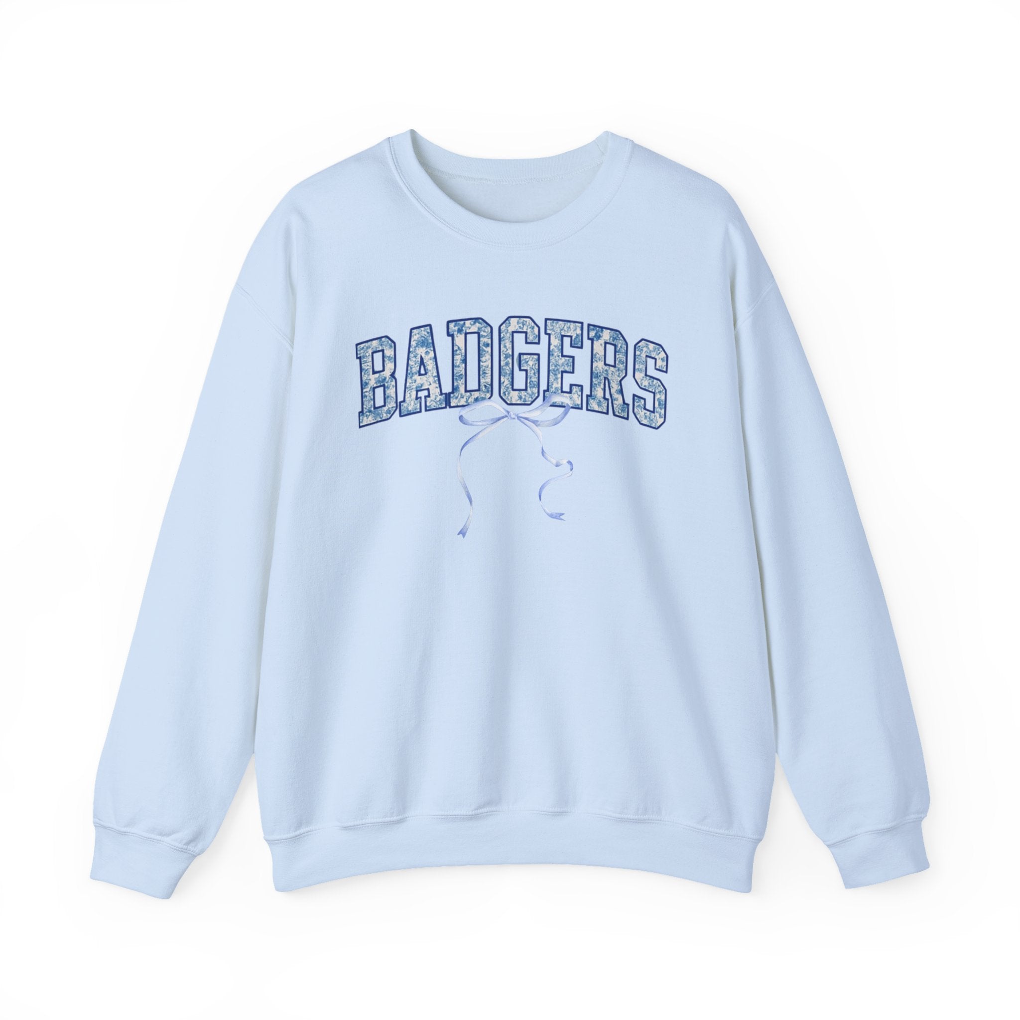 Badgers Unisex Crewneck Sweatshirt, Cozy Pullover, College Spirit Wear, Gift for Students, Casual Layering, Sports Fan Apparel