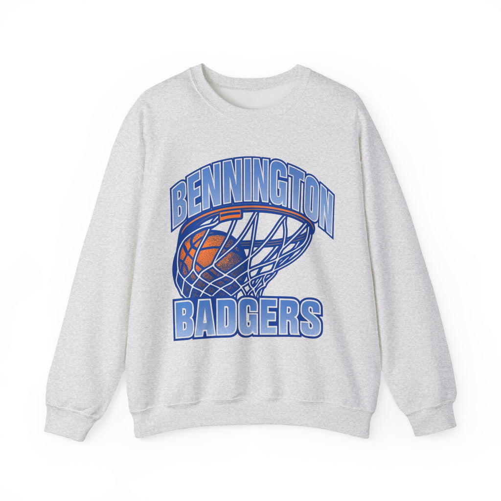 Bennington Badgers Crewneck Sweatshirt, Unisex Sports Apparel, Cozy Gift for Fans, Perfect for Game Days, Basketball Lovers Sweatshirt