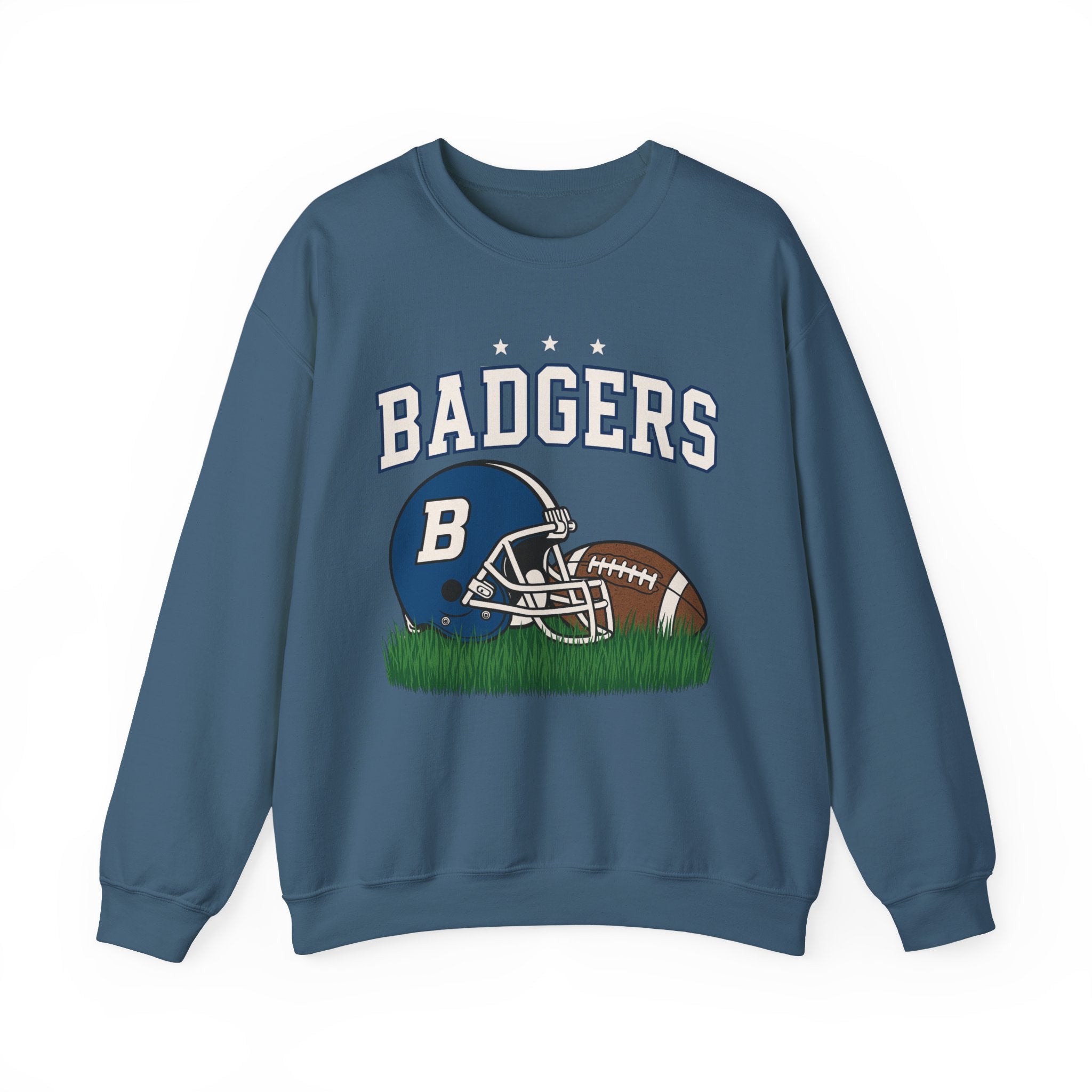 Badgers Football Unisex Sweatshirt, Cozy Crewneck, Sportswear, Gift for Fans, College Apparel, Game Day Outfit