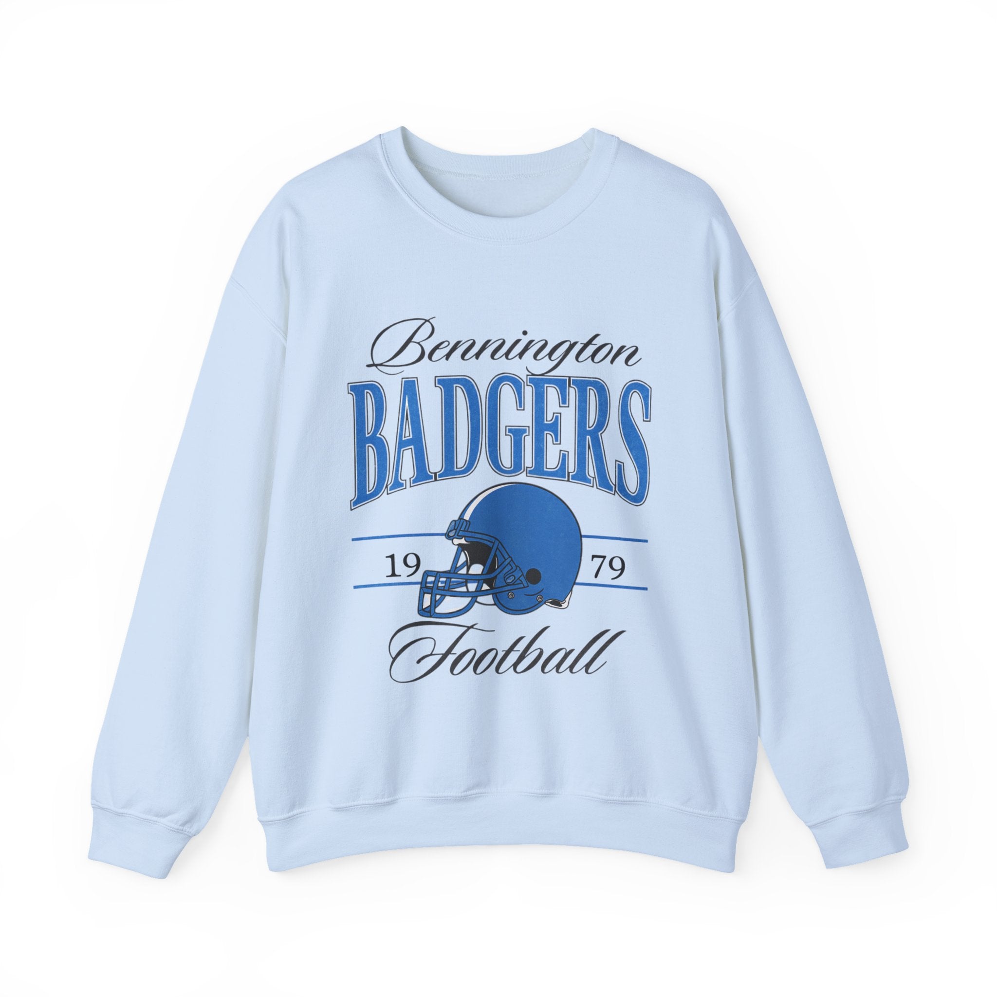 Vintage Style Badgers Football Crewneck Sweatshirt, Unisex Sports Sweatshirt, Casual College Apparel, Game Day Clothing, Gift for Fans