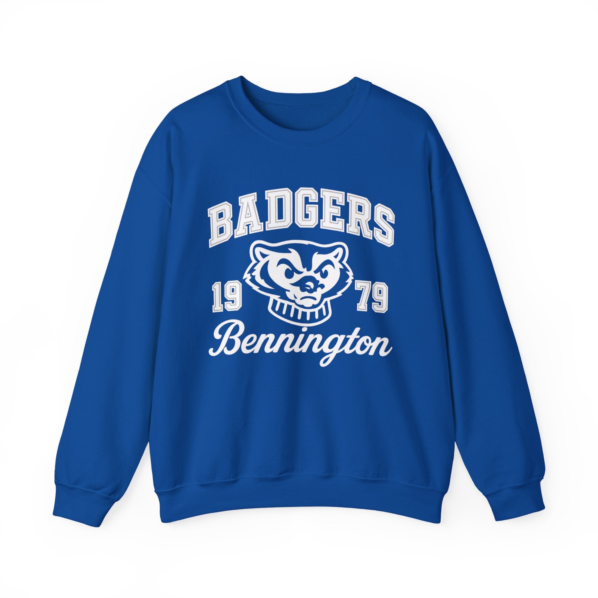 Vintage Badgers Crewneck Sweatshirt, Unisex Sweatshirt, College Apparel, Gift for Students, Casual Outfit, Retro Style