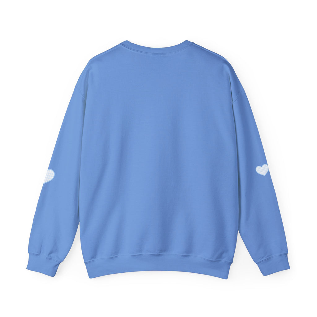 Gingham heart badgers Unisex Heavy Blend™ Crewneck Sweatshirt
