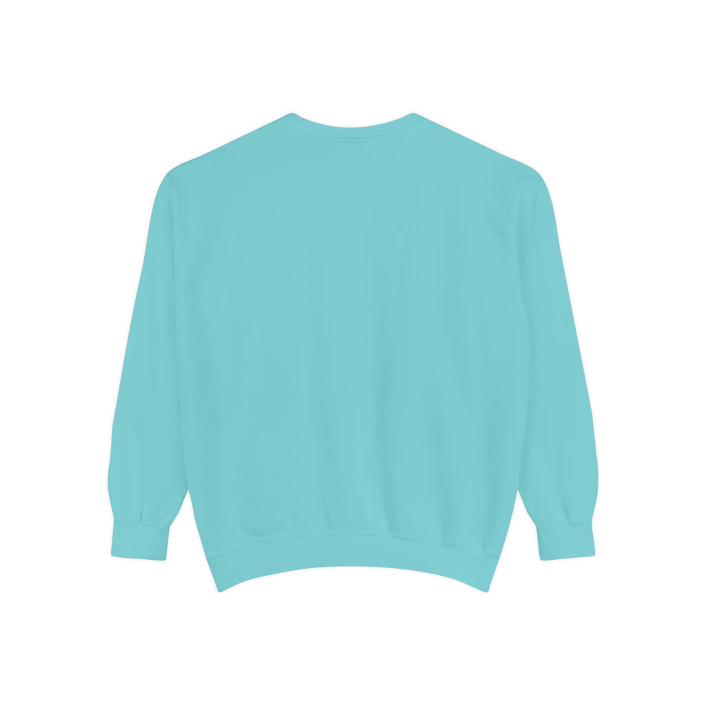 Chill Vibes Unisex Garment-Dyed Sweatshirt, Cozy Fashion, Casual Wear, Gift Idea, Comfortable Layering