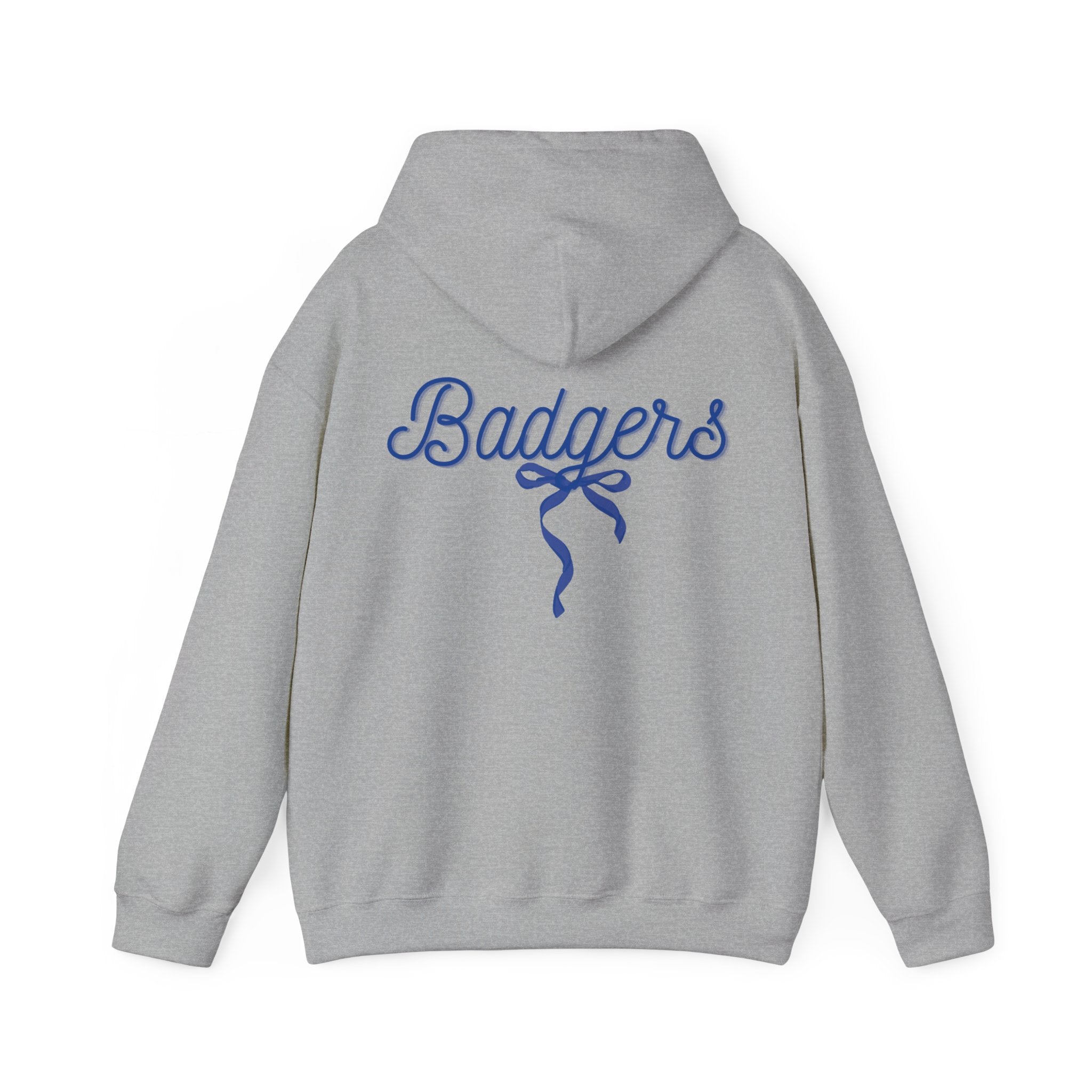 Blue ribbon bow badgers hoodie Unisex Heavy Blend™ Hooded Sweatshirt