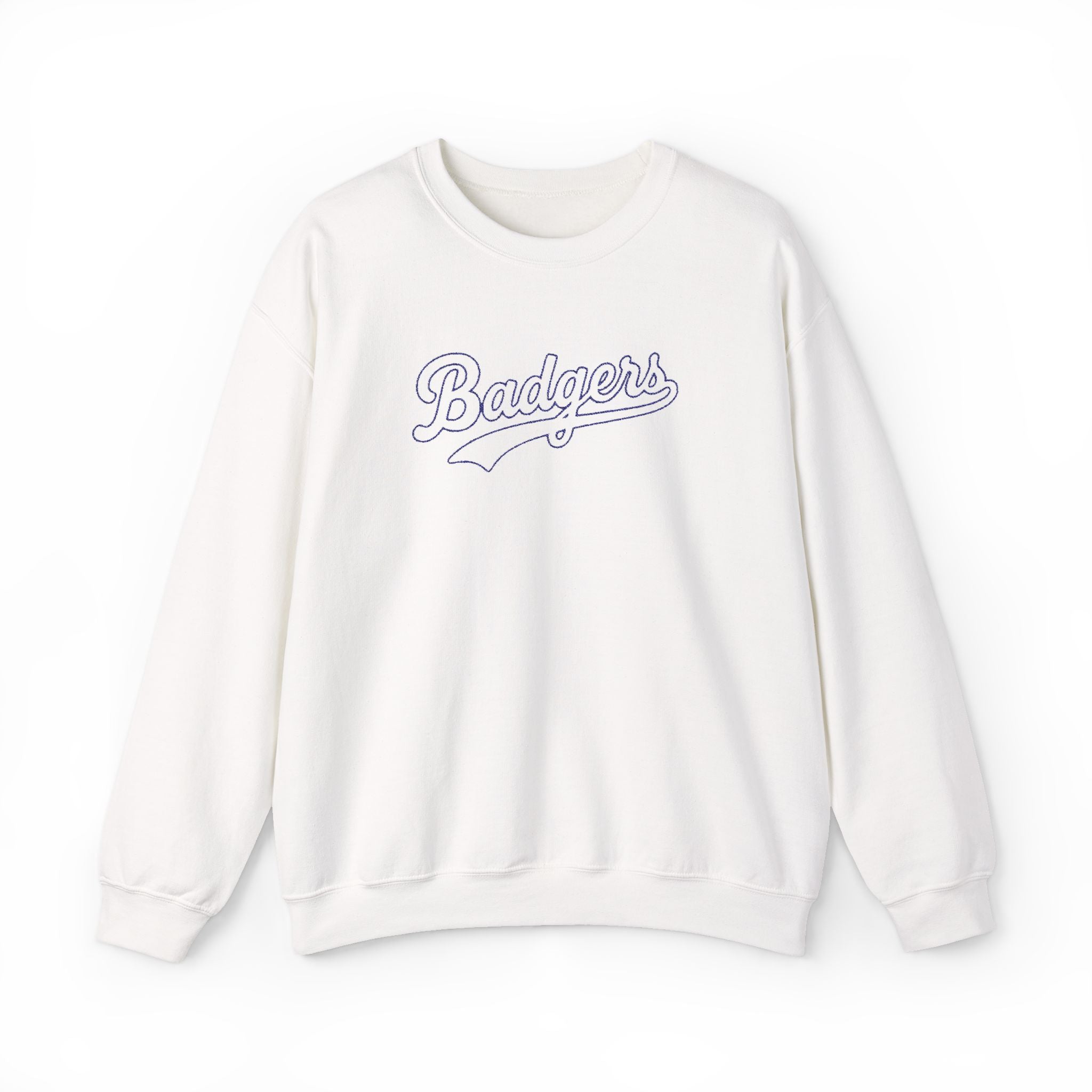 Embroidered outlined badgers Unisex Heavy Blend™ Crewneck Sweatshirt