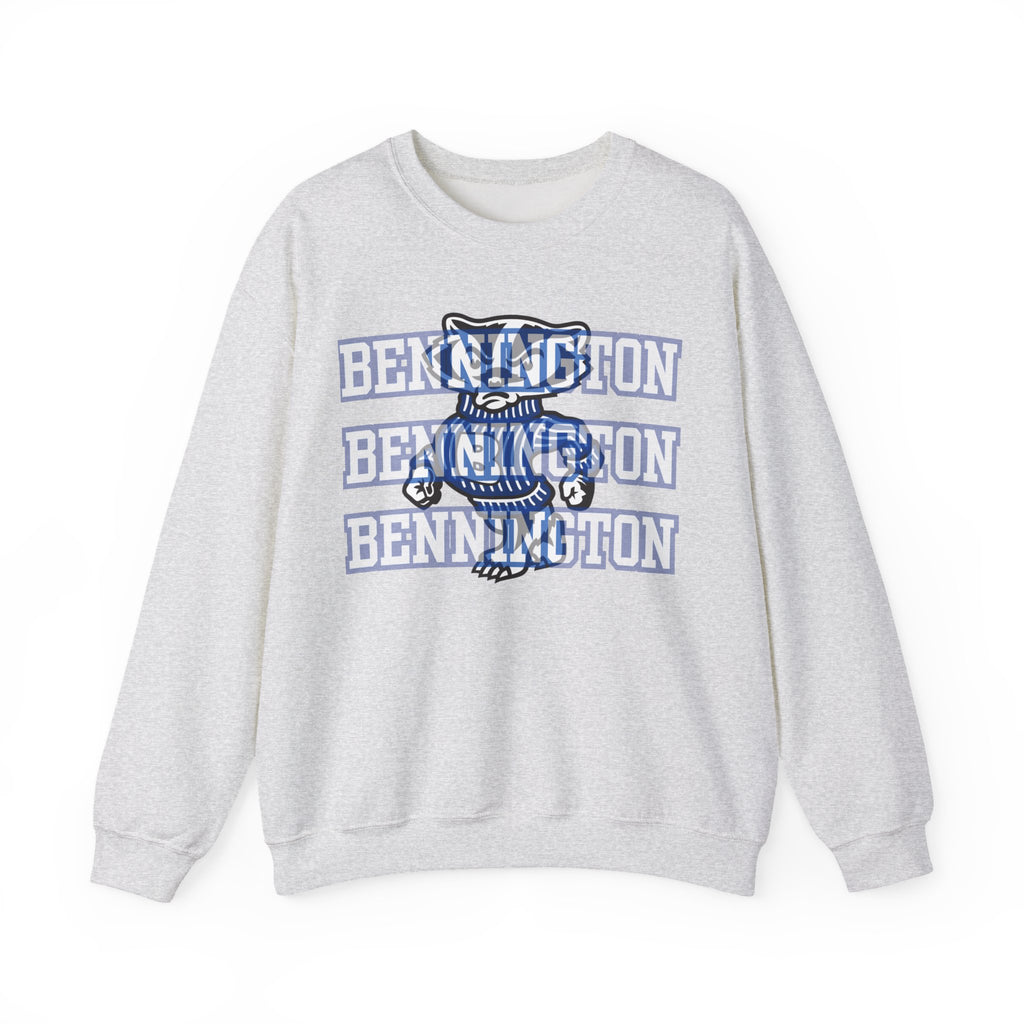 Bennington badger mascot Unisex Sweatshirt, Cozy Sweater for Casual Style, College Apparel, Gift for Students, Fall Fashion, Campus Wear