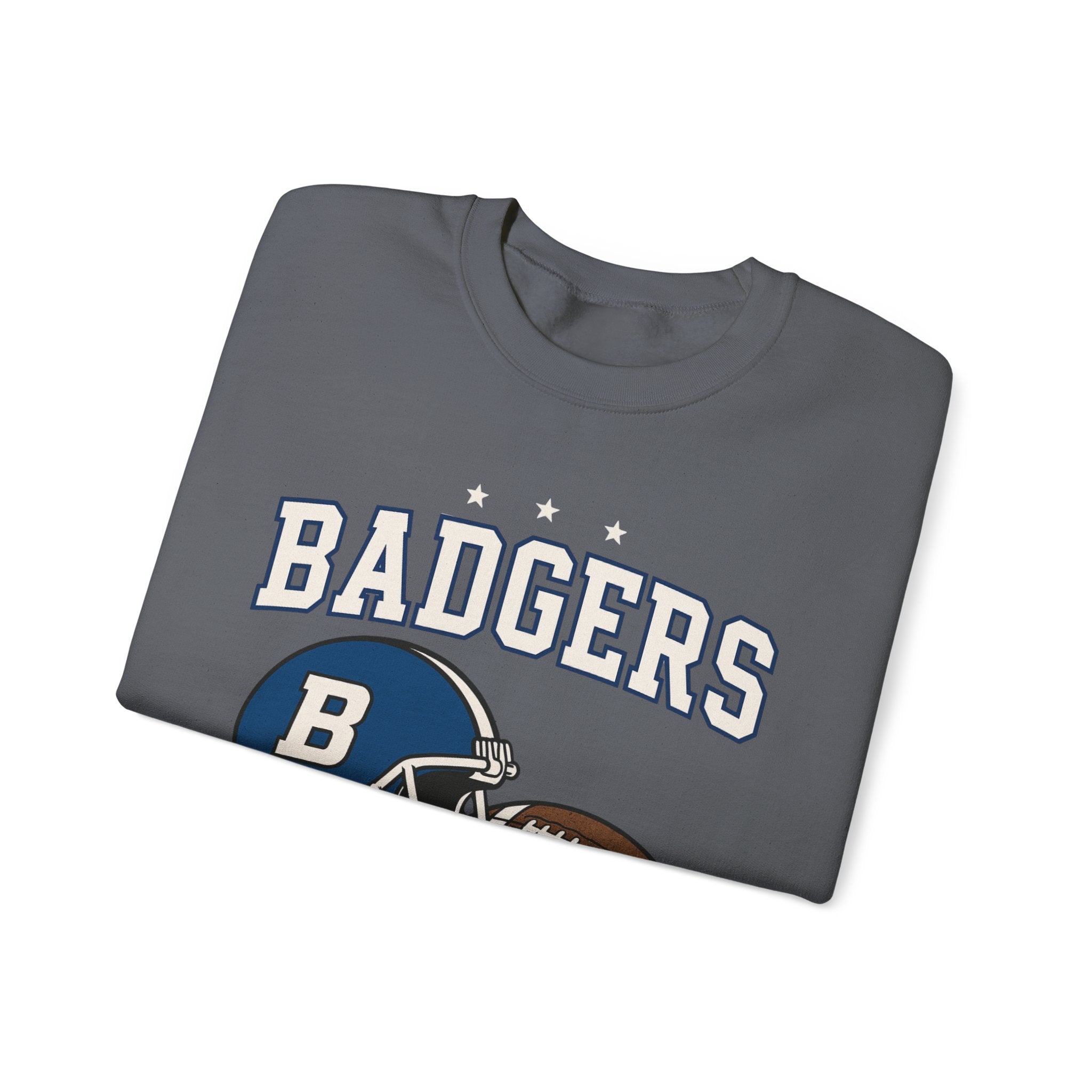 Badgers Football Unisex Sweatshirt, Cozy Crewneck, Sportswear, Gift for Fans, College Apparel, Game Day Outfit