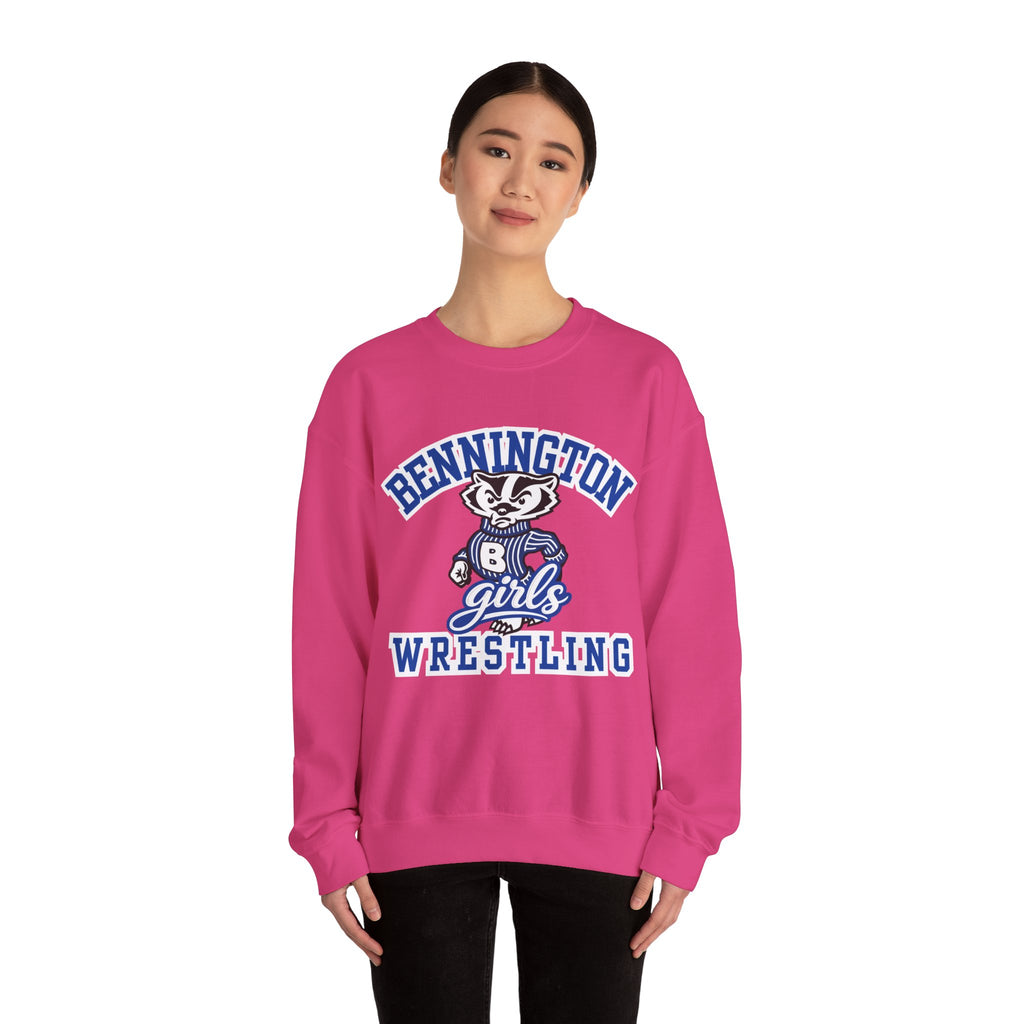 Girls Bennington wrestling Unisex Heavy Blend™ Crewneck Sweatshirt