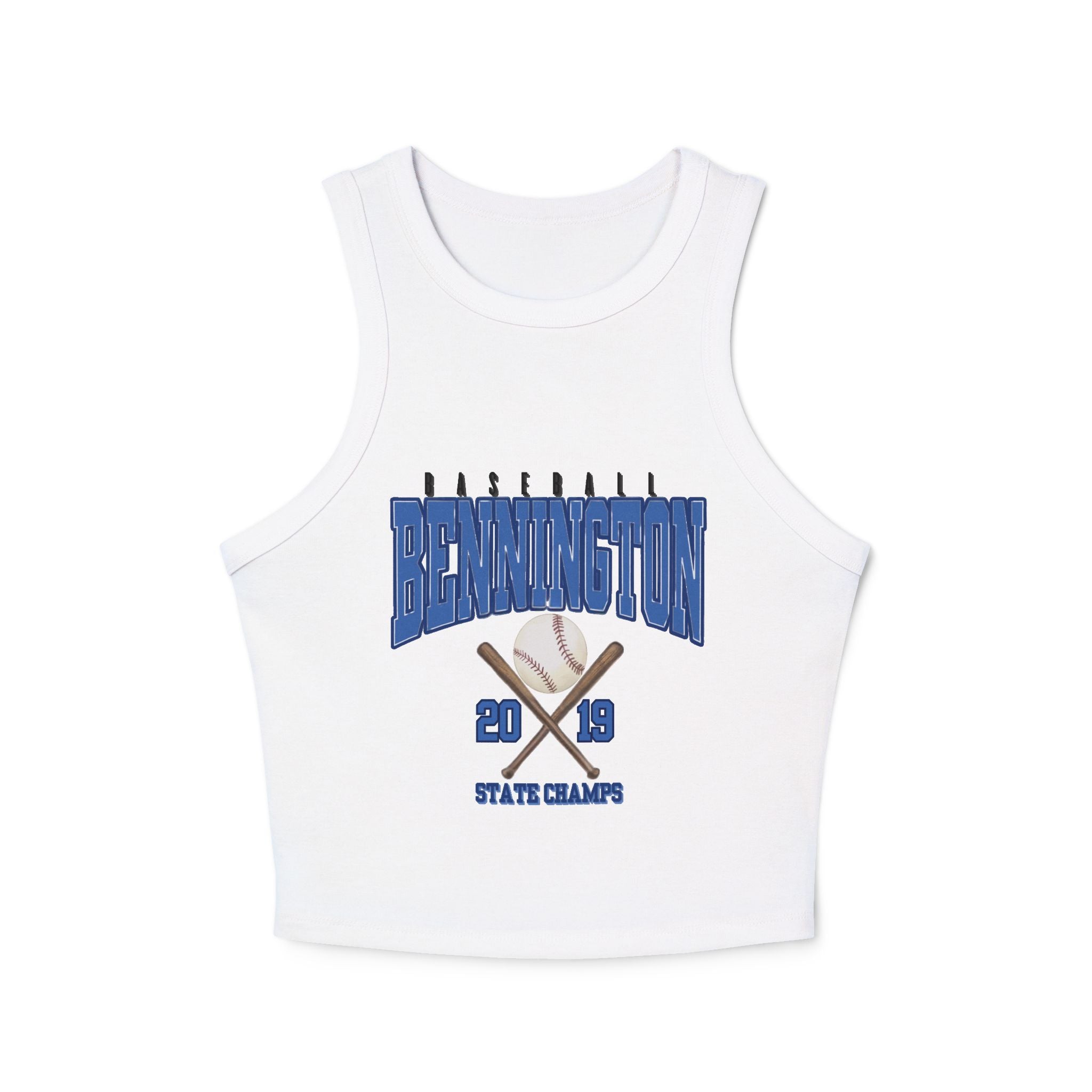 Bennington badger baseball Women's Micro Rib Racer Tank Top